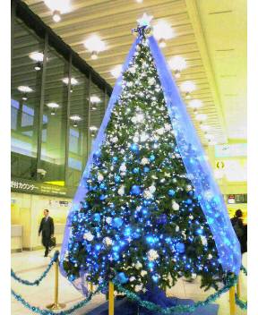 伊丹空港のクリスマスツリー(2008.12)