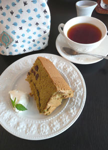 抹茶&小豆シフォン