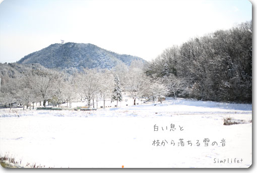 畜産センター雪景色