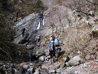 富士型の滝