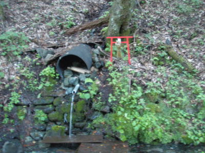 林道の水場