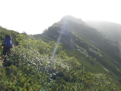 仙丈岳方面