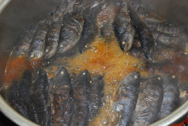 ヤマメの甘露煮