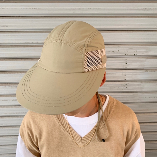 Supplex Nylon No Mesh Long Bill Cap キャップ QRSBfqa4KF