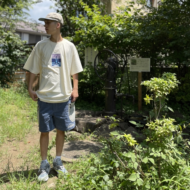 くすみ水色 the Apartment×NAJEEB SHEIKH コラボ ジョガーパンツ