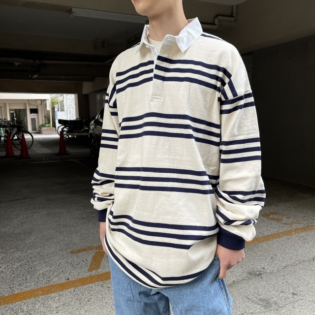 COLUMBIA KNIT コロンビアニット RUGBY SHIRT ラグビーシャツ MADE IN