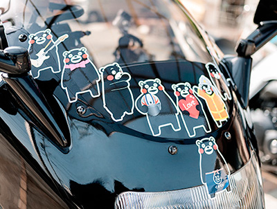 くまモン バイク ステッカー