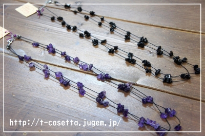 天然石 さざれ 手作り ネックレス ハンドメイド