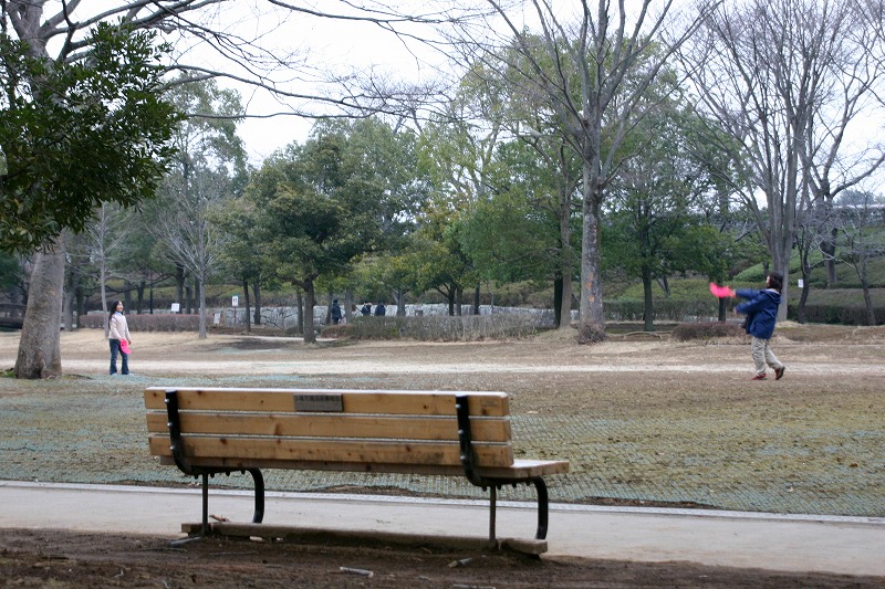 丸山公園で遊ぶ