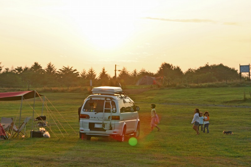 夕陽の内山牧場2