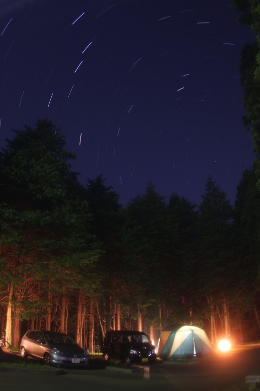 キャンプ場の星空 星空のある風景写真blog 眠りたくない夜がある