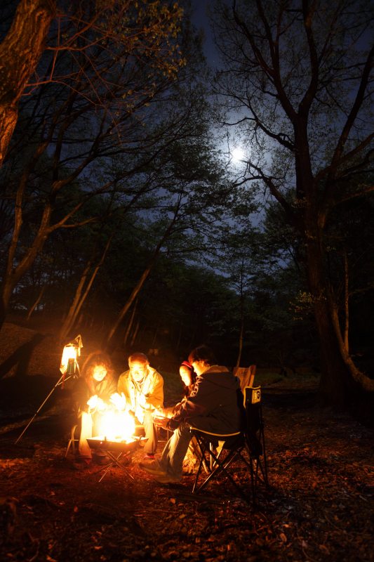 月夜のキャンプ場 星空のある風景写真blog 眠りたくない夜がある