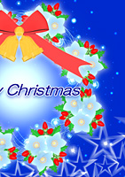 クリスマス電報 star wreathe b クリスマス電報 star wreathe b