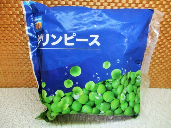 五十嵐冷蔵 グリーンピース 500g 原産国:ニュージーランド OKで購入。