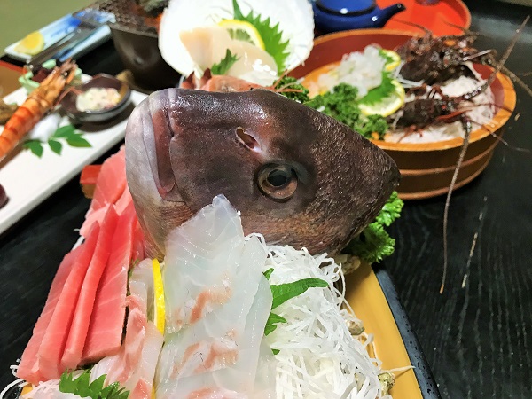 伊豆・河津町　旬菜つりばし　夕飯