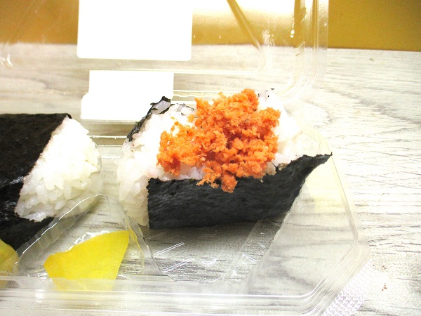 2024年1月8日（月）おむすび2個セット（鮭・昆布） 手巻寿司（納豆