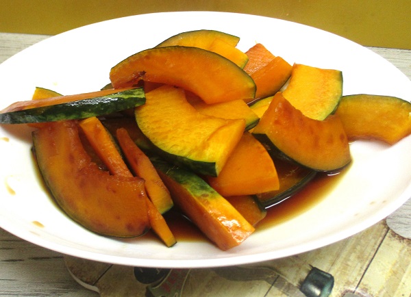 かぼちゃの醤油煮