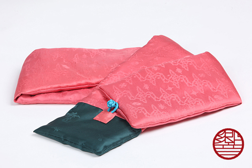 マフラー Silk pink+green商品