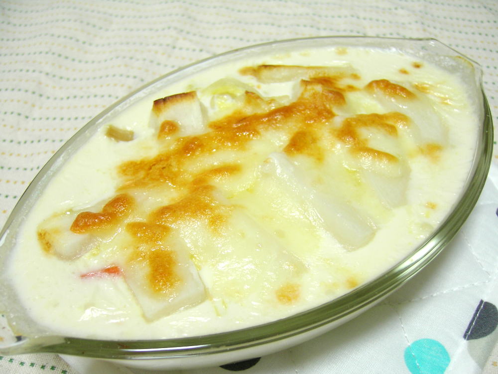 白菜ミルクのスープグラタン