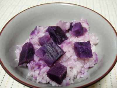 紫芋ご飯