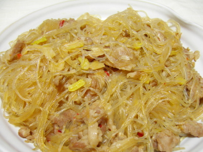 春雨の辛味炒め