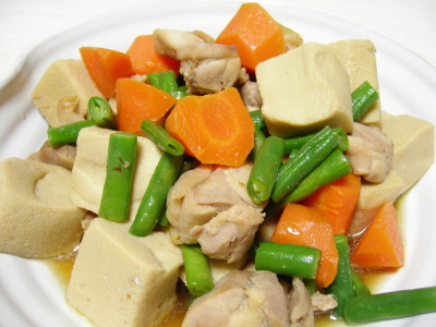 高野豆腐の煮物