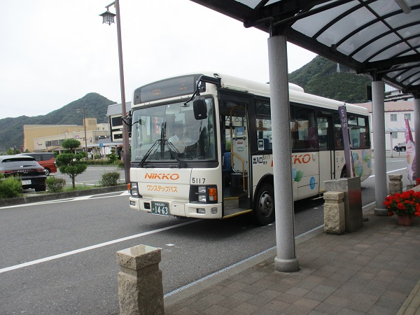 湯西川からバスで鬼怒川温泉駅に到着です。