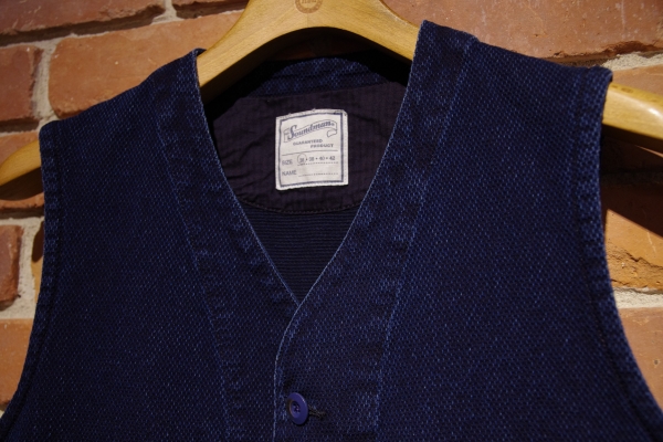 NEW】Soundman×HBHS Marcy Vest SASHIKO INDIGO | Hummingbirds'hill
