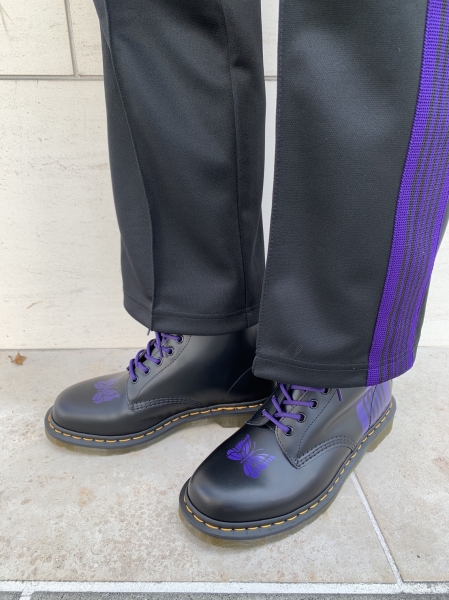 Needles × Dr.Martens Special 8 Holes Stripe Boot | Hummingbirds