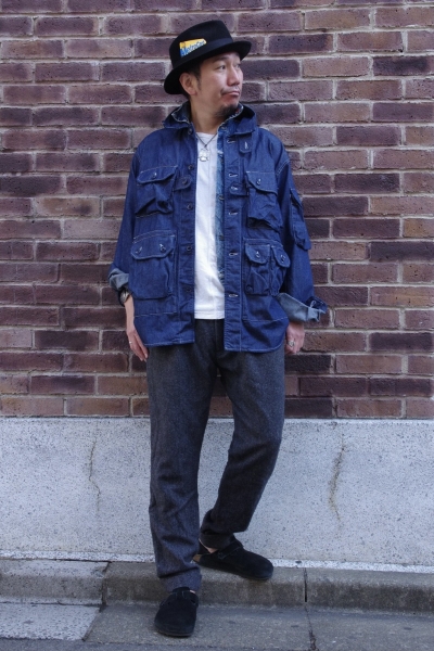 注目ショップ・ブランドのギフト Jacket-Indigo Shirt Explorer NEW】EGxHBH 8oz denim Cone ジャケット・アウター