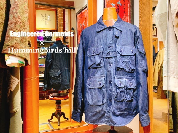 NEW】EGxHBH Explorer Shirt Jacket-Indigo 8oz Cone denim NEW】EGxHBH Explorer Shirt Jacket-Indigo 8oz Cone denim