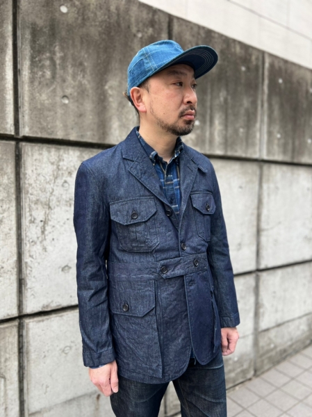 NEW】EG×HBH FOLK JACKET-INDUSTRIAL 8oz DENIM | Hummingbirds'hill