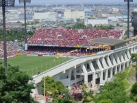 日本平パークウェイから望むスタジアム