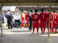 試合後のミーティング