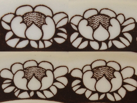 ARABIA Katrilli/カトリッリの花の違い