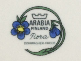ARABIA/アラビア Flora/フローラのバックスタンプ
