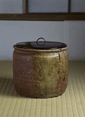 信楽焼、水指