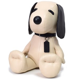 コーチ　スヌーピーコラボ　ぬいぐるみ 未使用・展示品 コーチ COACH スヌーピー ぬいぐるみ PVC
