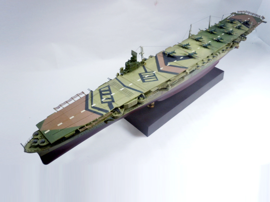 迷彩塗装した1 500空母瑞鶴 艦船模型プラモデル製作ブログ K Dock