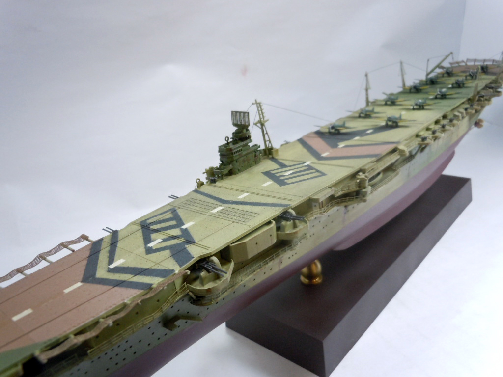 迷彩塗装した1 500空母瑞鶴 艦船模型プラモデル製作ブログ K Dock