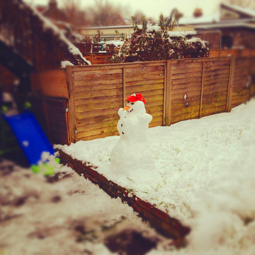 The snowman/ 雪だるま