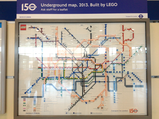 Lego Tube map to celebrate 150 years of London Underground