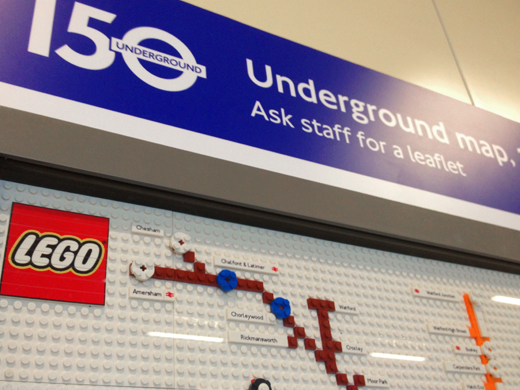 Lego Tube map to celebrate 150 years of London Underground