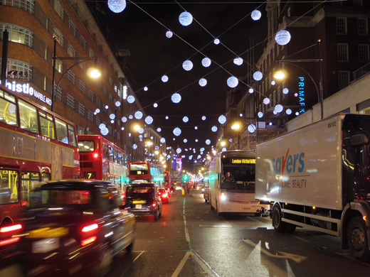 Christmas illumination, Oxford Circus, クリスマス・イルミネーション, オックスフォード・サーカス
