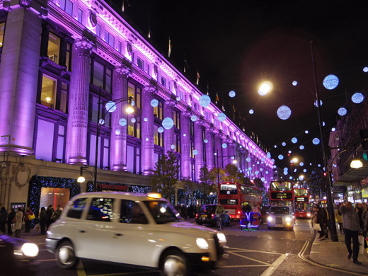 Christmas illumination, Oxford Circus, クリスマス・イルミネーション, オックスフォード・サーカス