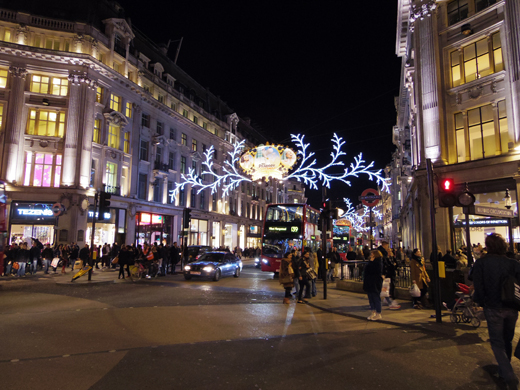 Christmas illumination, Oxford Circus, クリスマス・イルミネーション, オックスフォード・サーカス