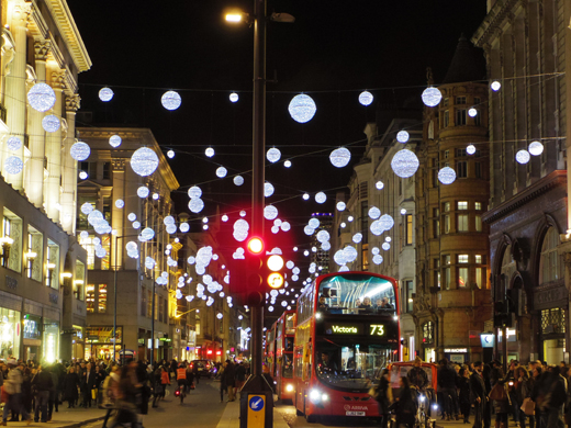 Christmas illumination, Oxford Circus, クリスマス・イルミネーション, オックスフォード・サーカス