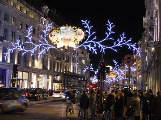 Christmas illumination, Oxford Circus, クリスマス・イルミネーション, オックスフォード・サーカス