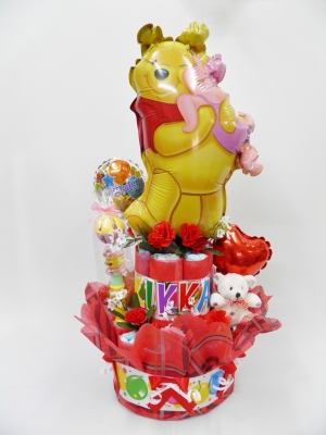 おむつケーキバルーン 出産祝い