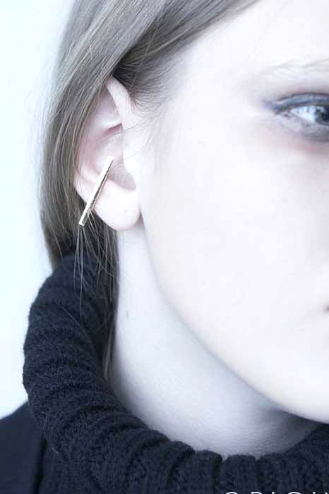 H>Fractal Triangle Ear Cuff ゴールド H＞FRACTAL ORIGINAL TRIANGLE EAR CUFF(GOLD) トイアングル
